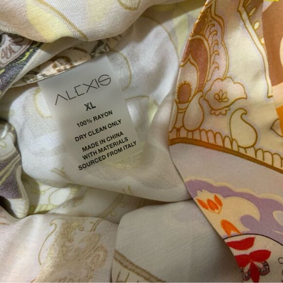 Alexis Geneva Pants size XL Color: Paisley Blossom P1 - Picture 5 of 13